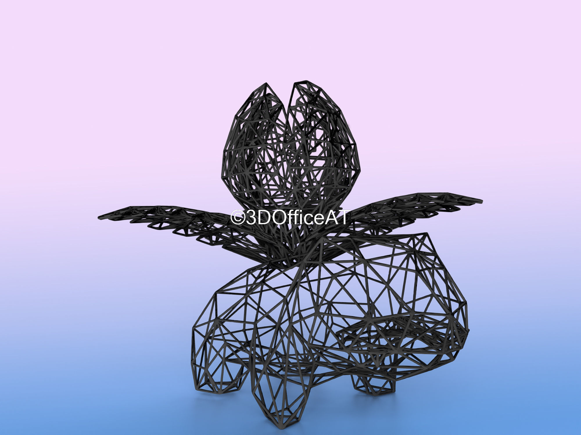 002 Ivysaur Pokemon Wiremon Figure 3D print model_12