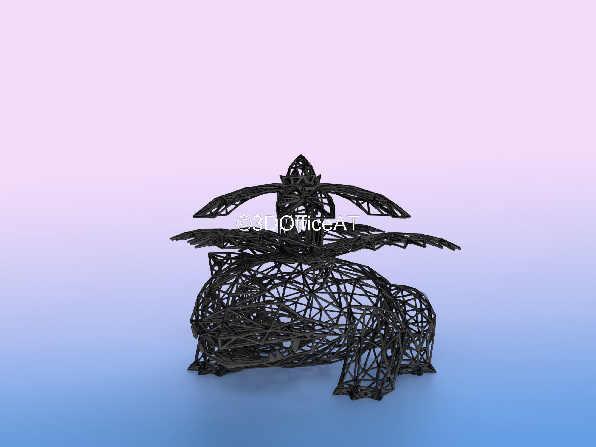 002 Ivysaur Pokemon Wiremon Figure 3D print model_21