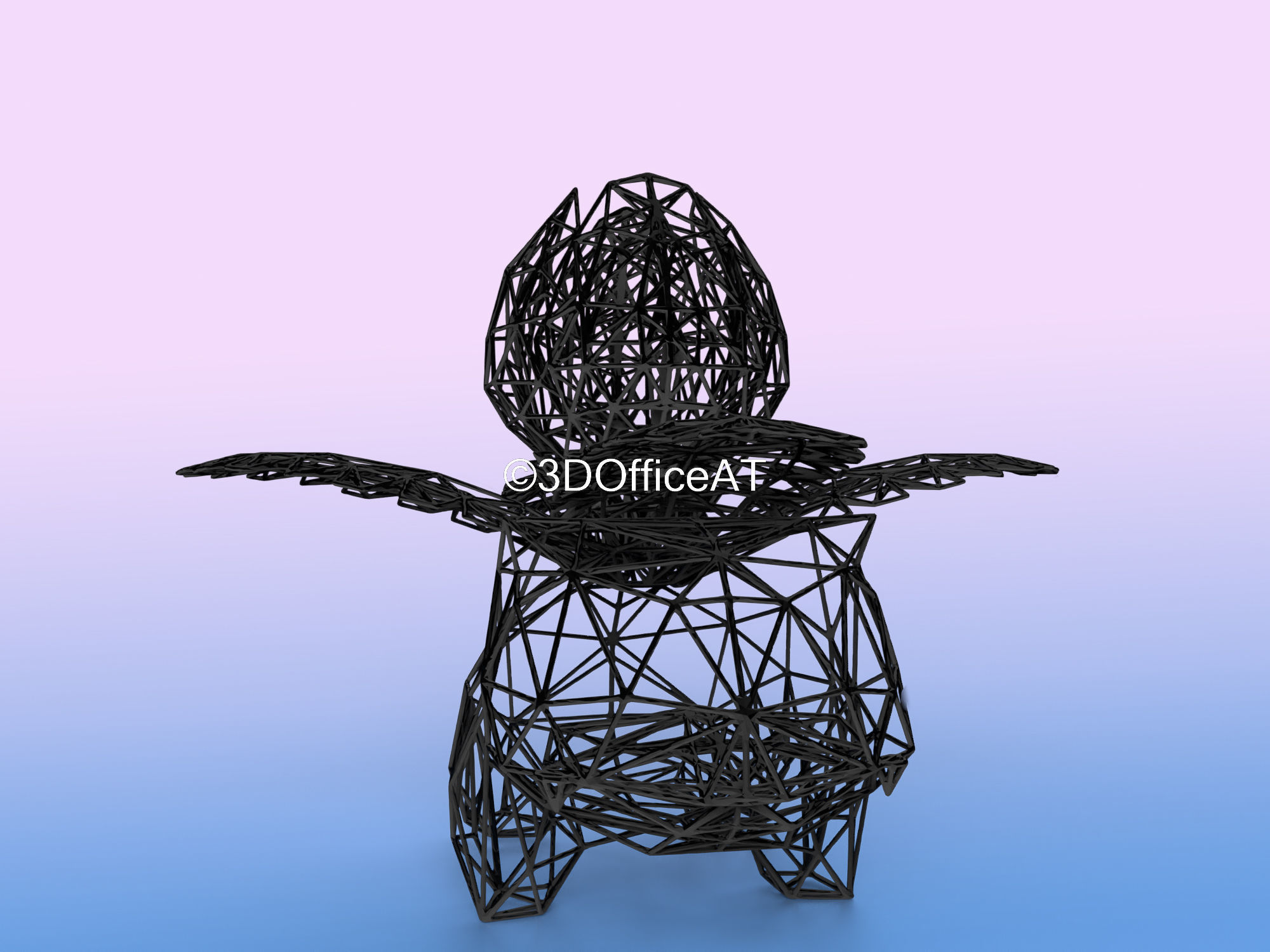 002 Ivysaur Pokemon Wiremon Figure 3D print model_1