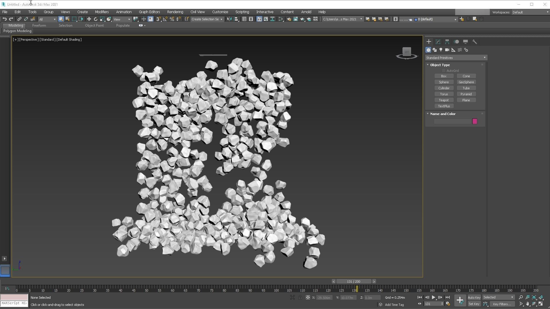 Ice cubes falling animation 2 3D model_10