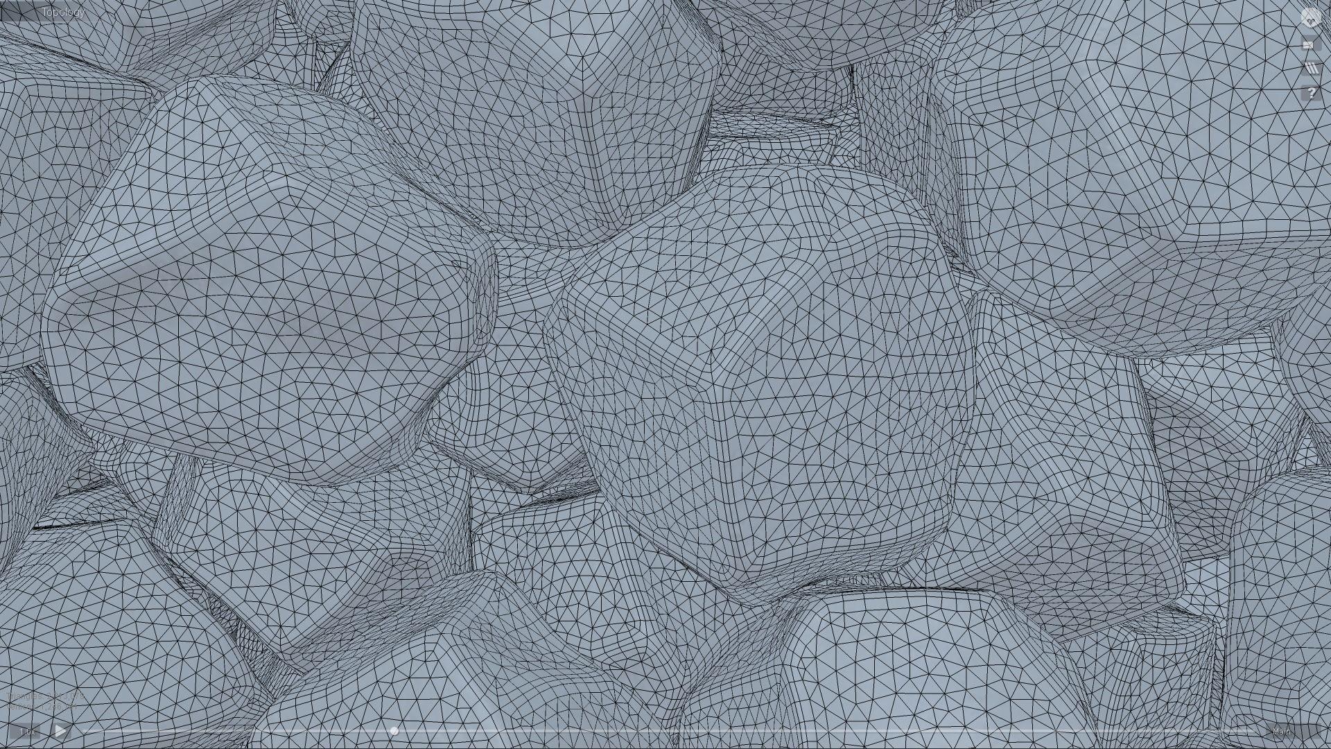 Ice cubes falling animation 2 3D model_5