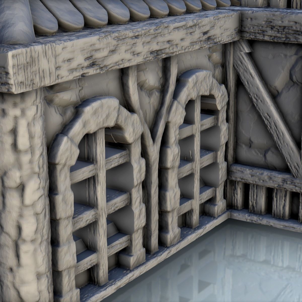 Large traditionnal house 2 3D print model_12