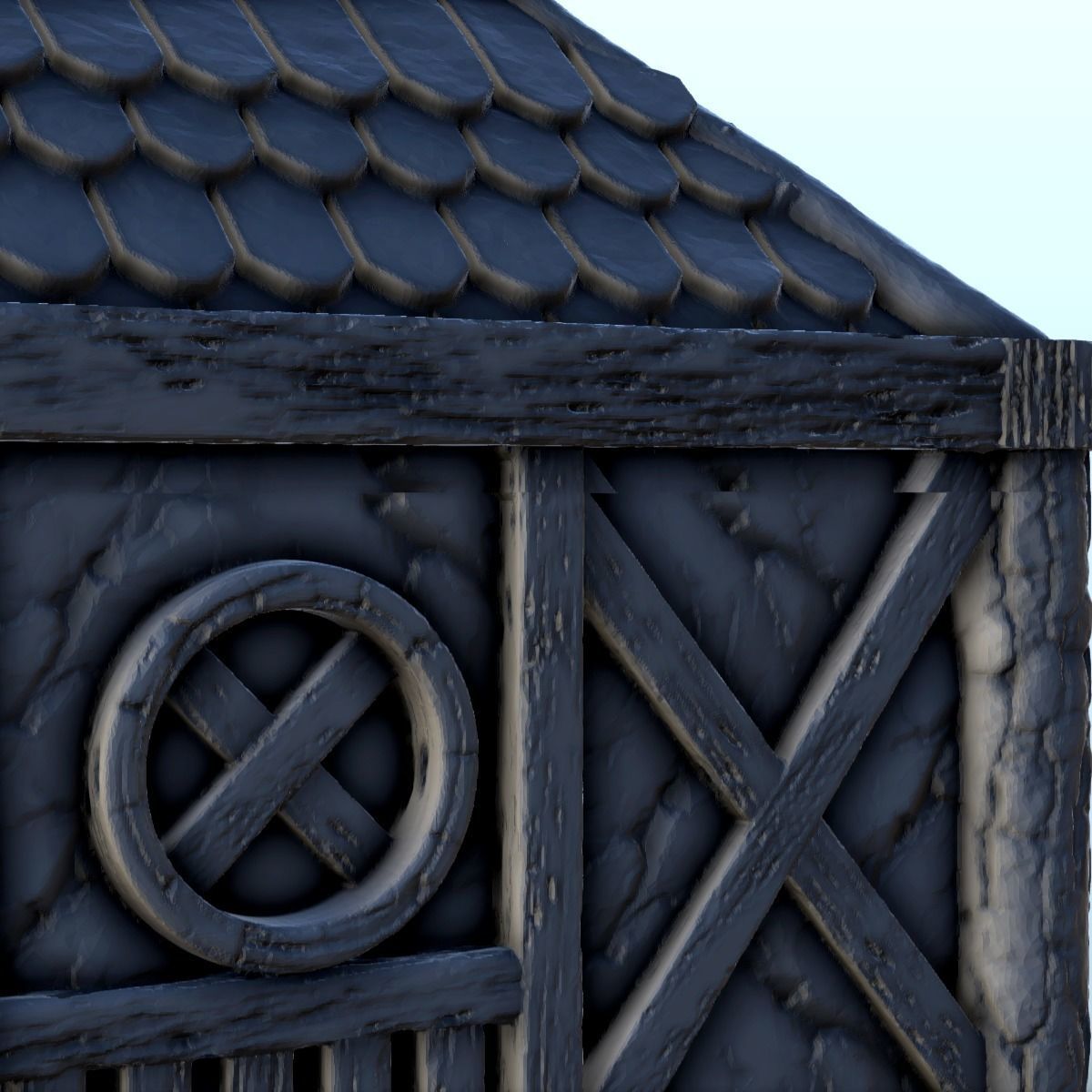 Large traditionnal house 2 3D print model_17