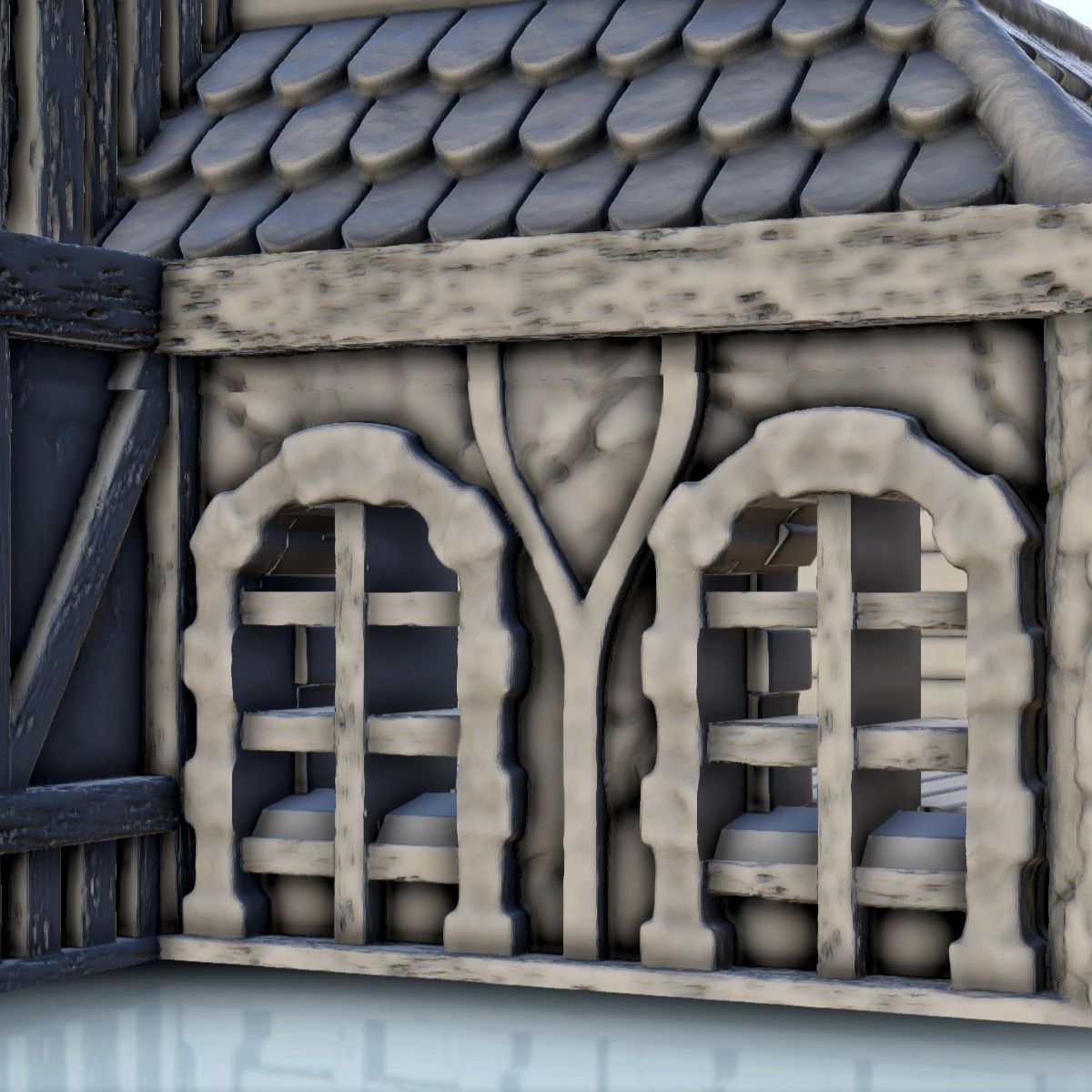 Large traditionnal house 2 3D print model_16