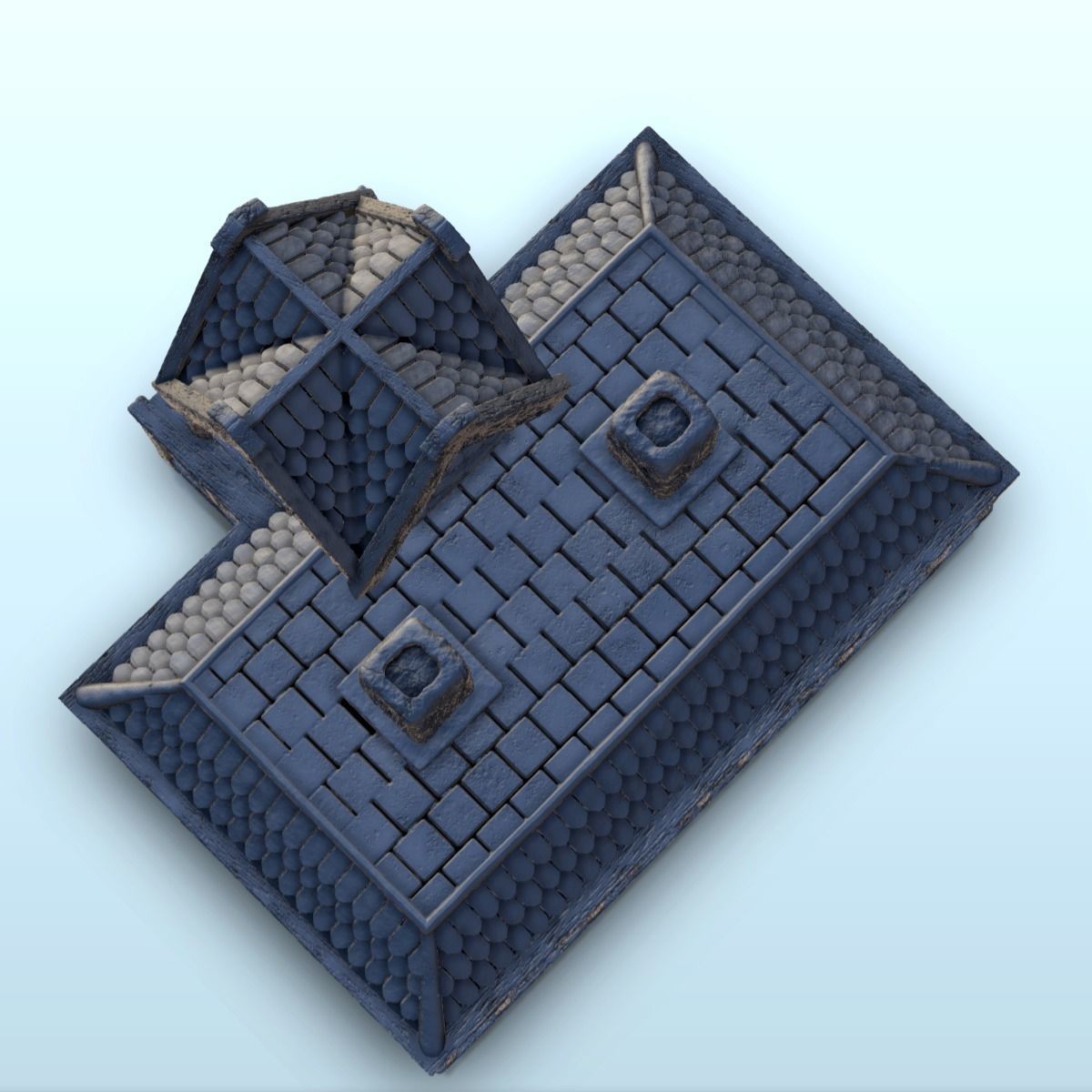 Large traditionnal house 2 3D print model_9