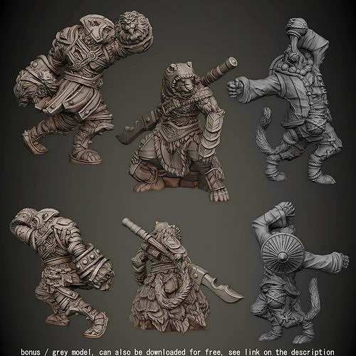 Tiger Folk 3D print model