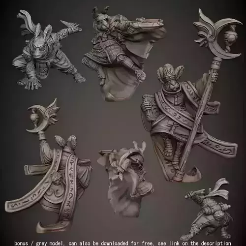 Rabbit Folk 3D print model