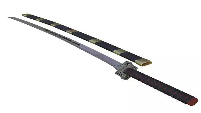 Katana Samurai Katana Ninja Katana Sword War Battle Sword  3D model
