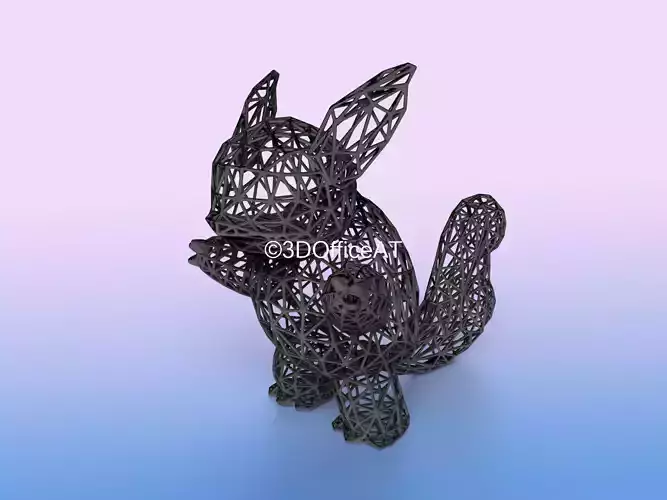 008 Wartortle Pokemon Wiremon Figure 3D print model