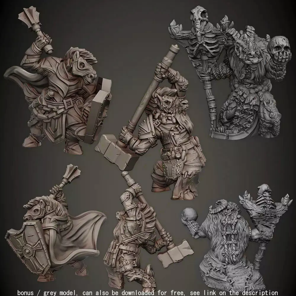 Horse Folk 3D print model