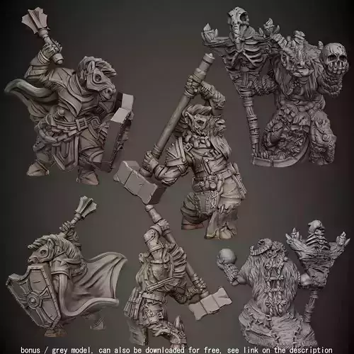 Horse Folk 3D print model