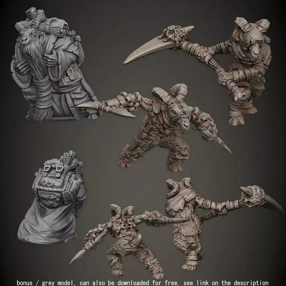 Goat Folk 3D print model