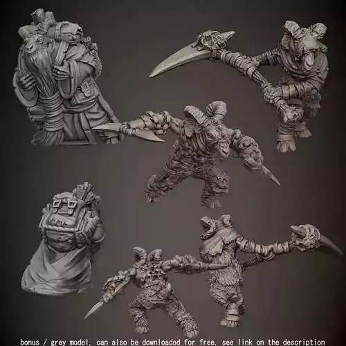 Goat Folk 3D print model
