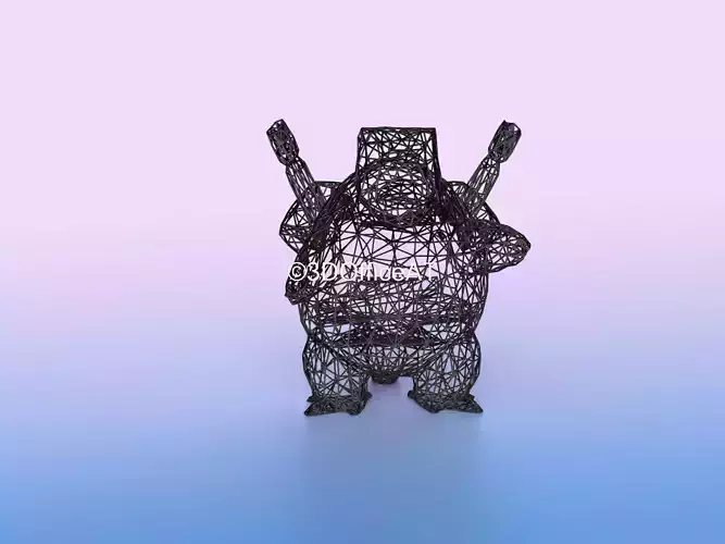 009 Blastoise Pokemon Wiremon Figure