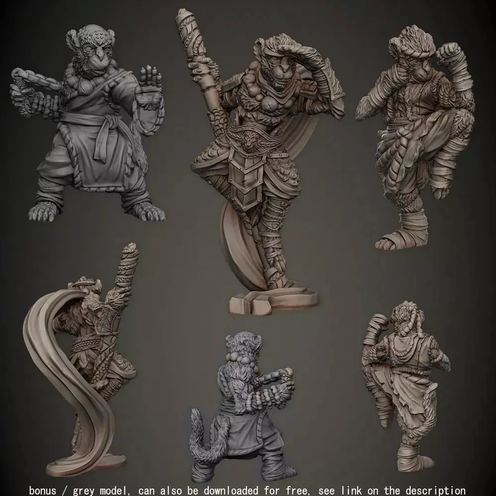 Monkey Folk 3D print model