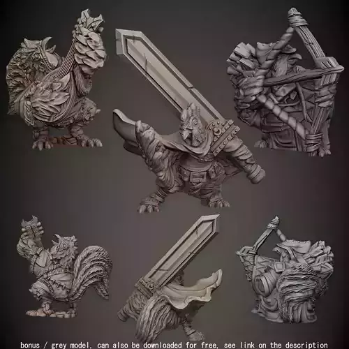 Chicken Folk 3D print model