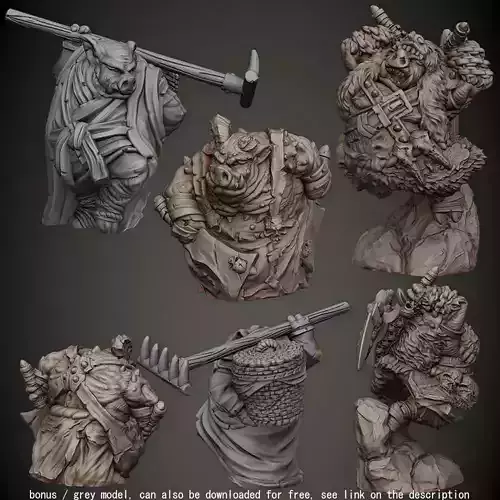 Pig Folk 3D print model