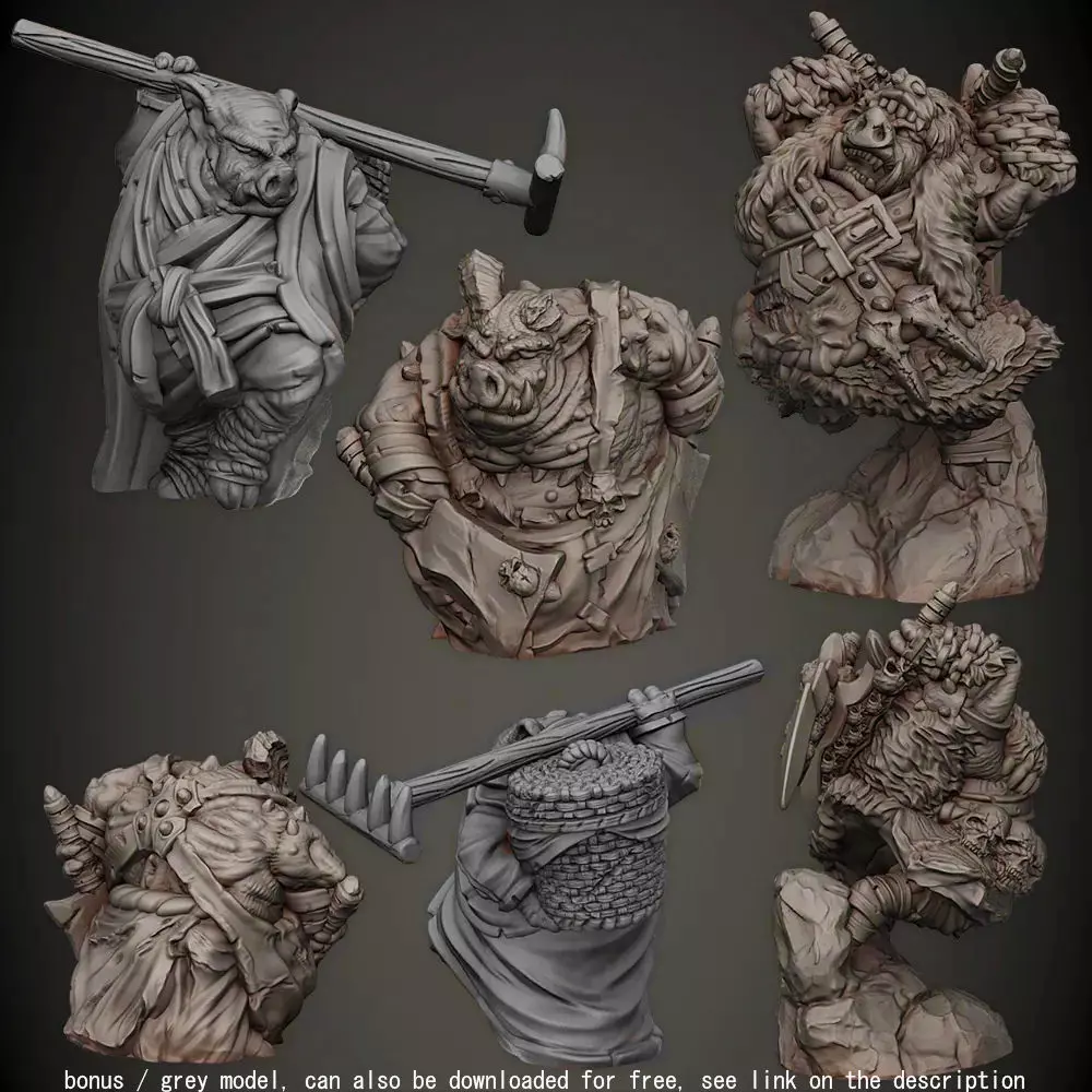 Pig Folk 3D print model