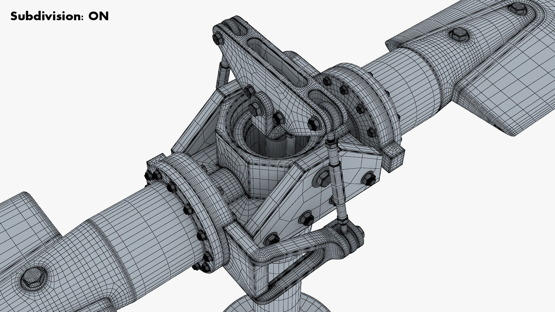 Helicopter Main Rotor System v 1 3D model_22