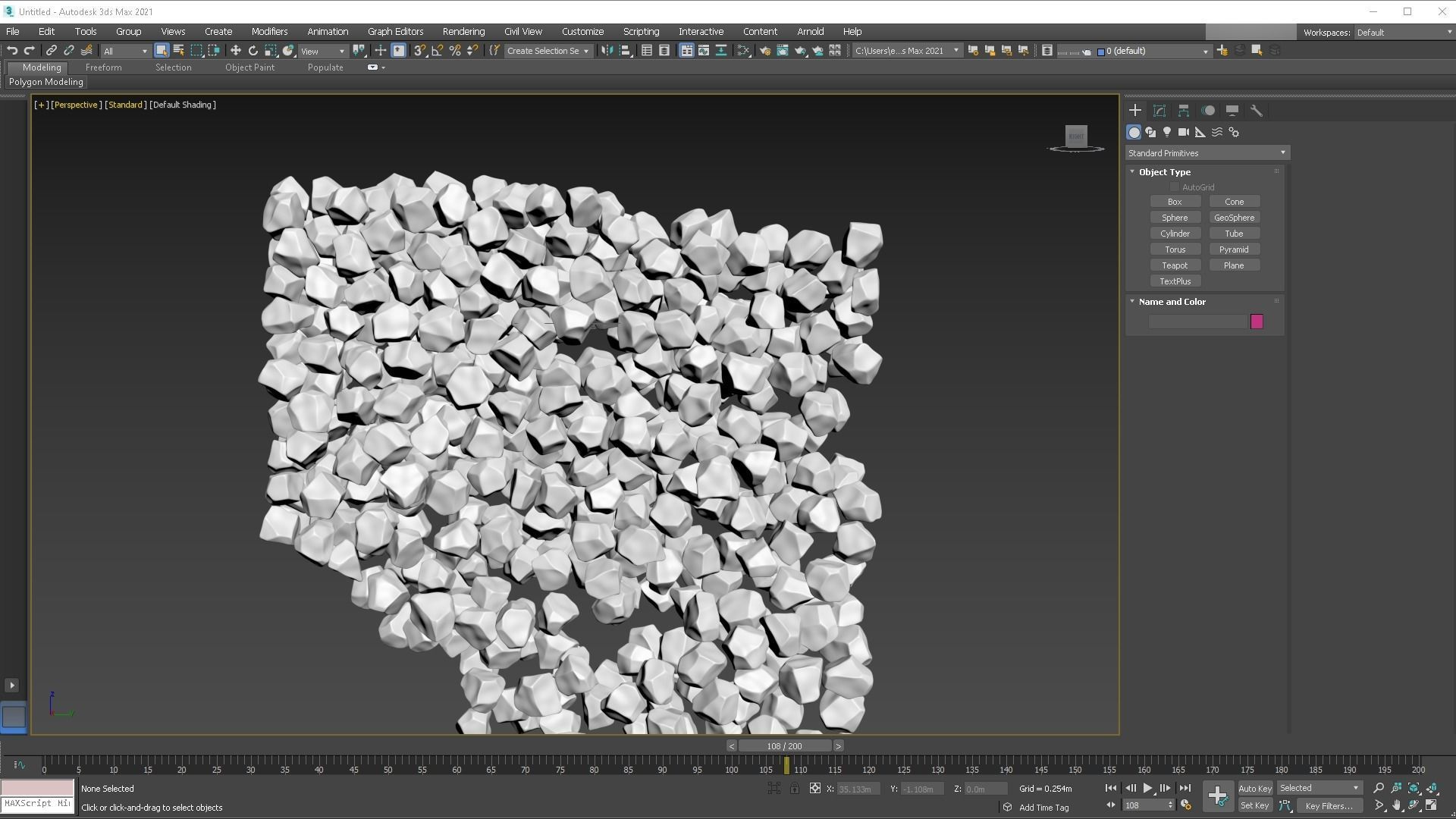 Ice cubes falling animation 3 3D model_10