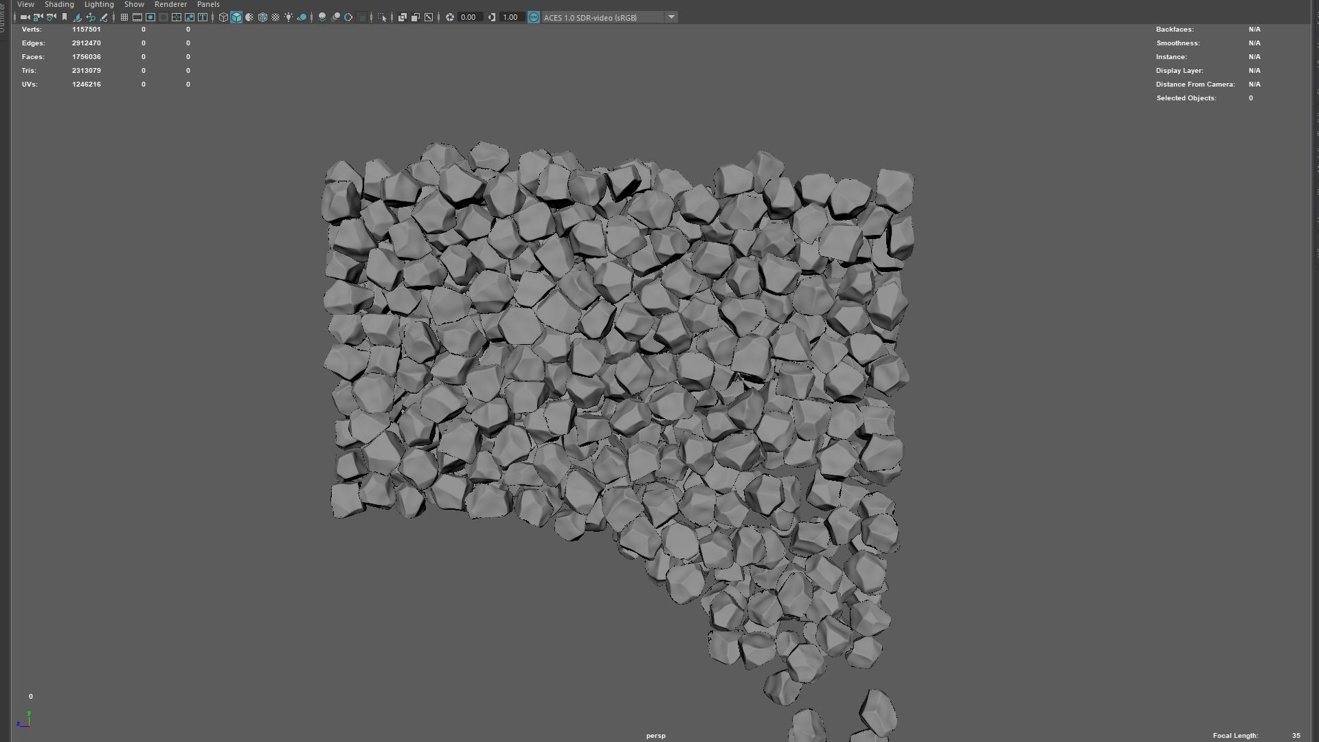Ice cubes falling animation 3 3D model_9
