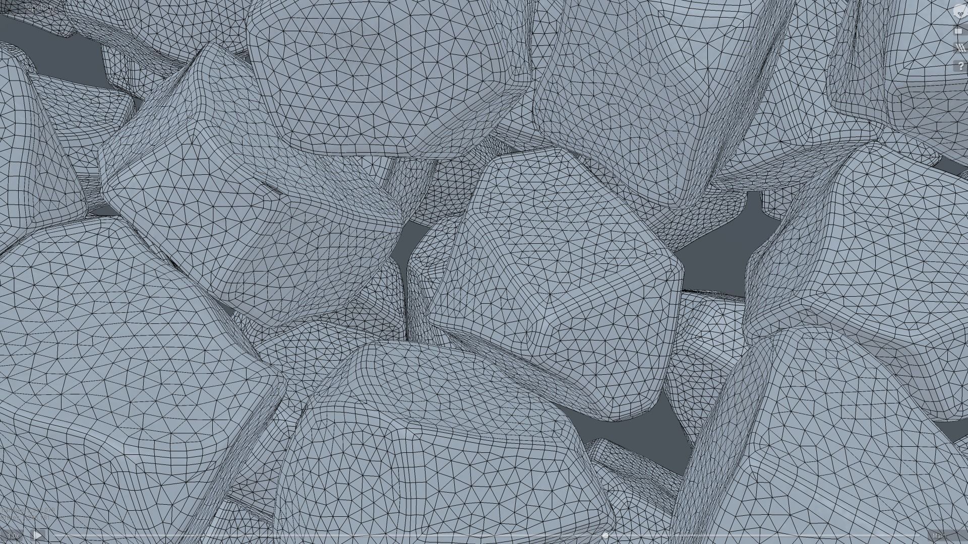 Ice cubes falling animation 3 3D model_5