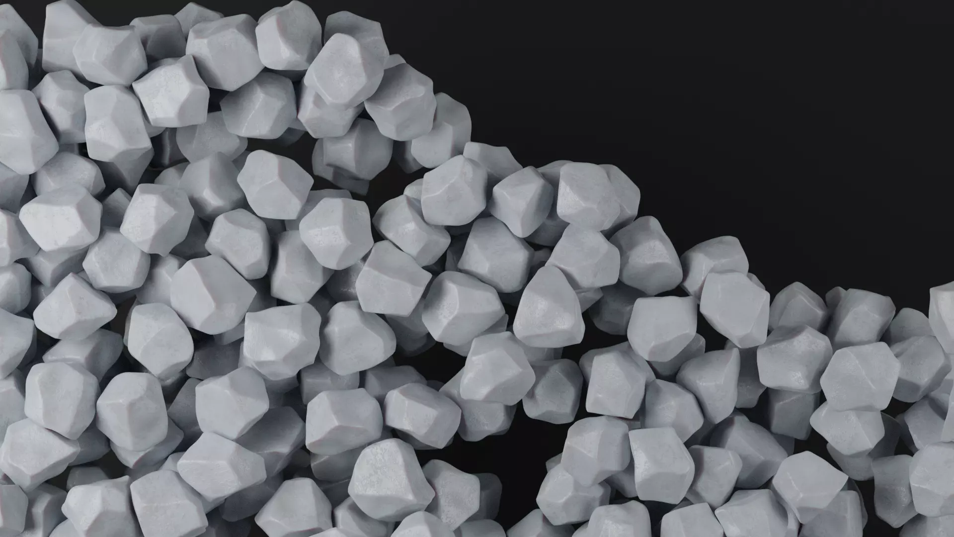 Ice cubes falling animation 3 3D model_0