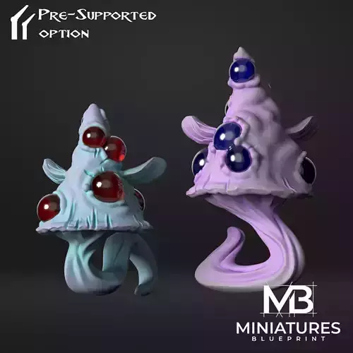 Space Mushrooms 3D print model