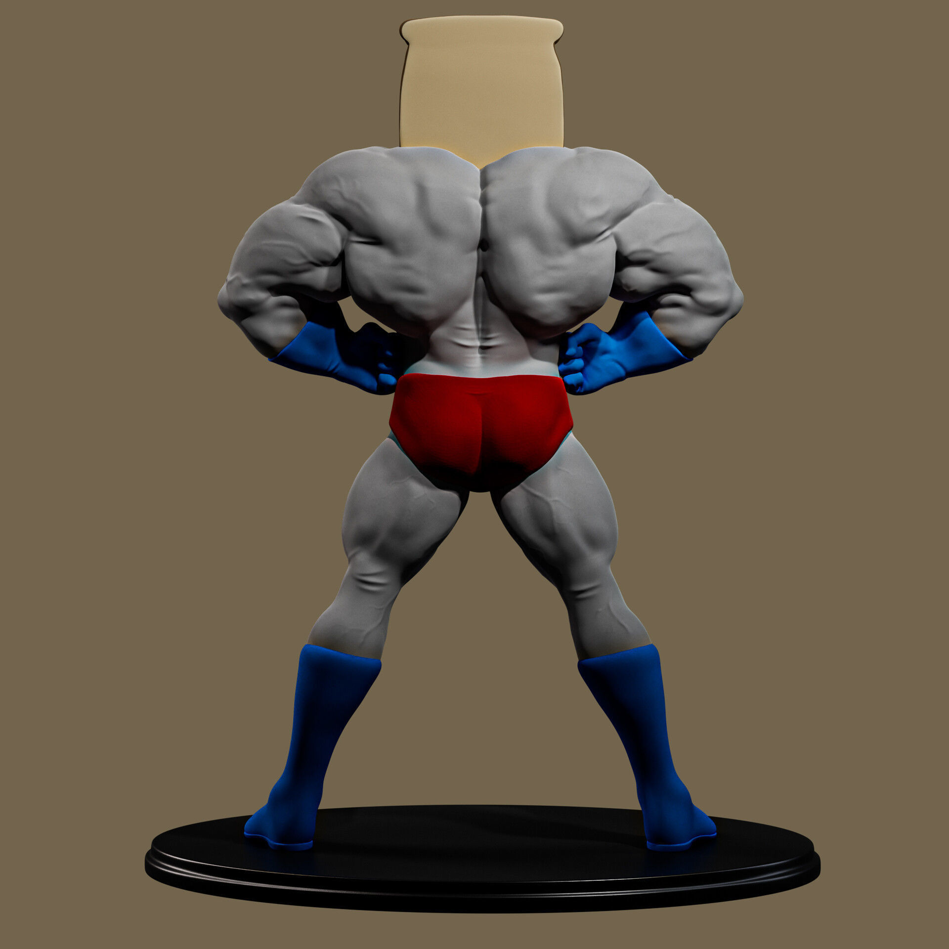 Powdered Toast Man 3D print model_4
