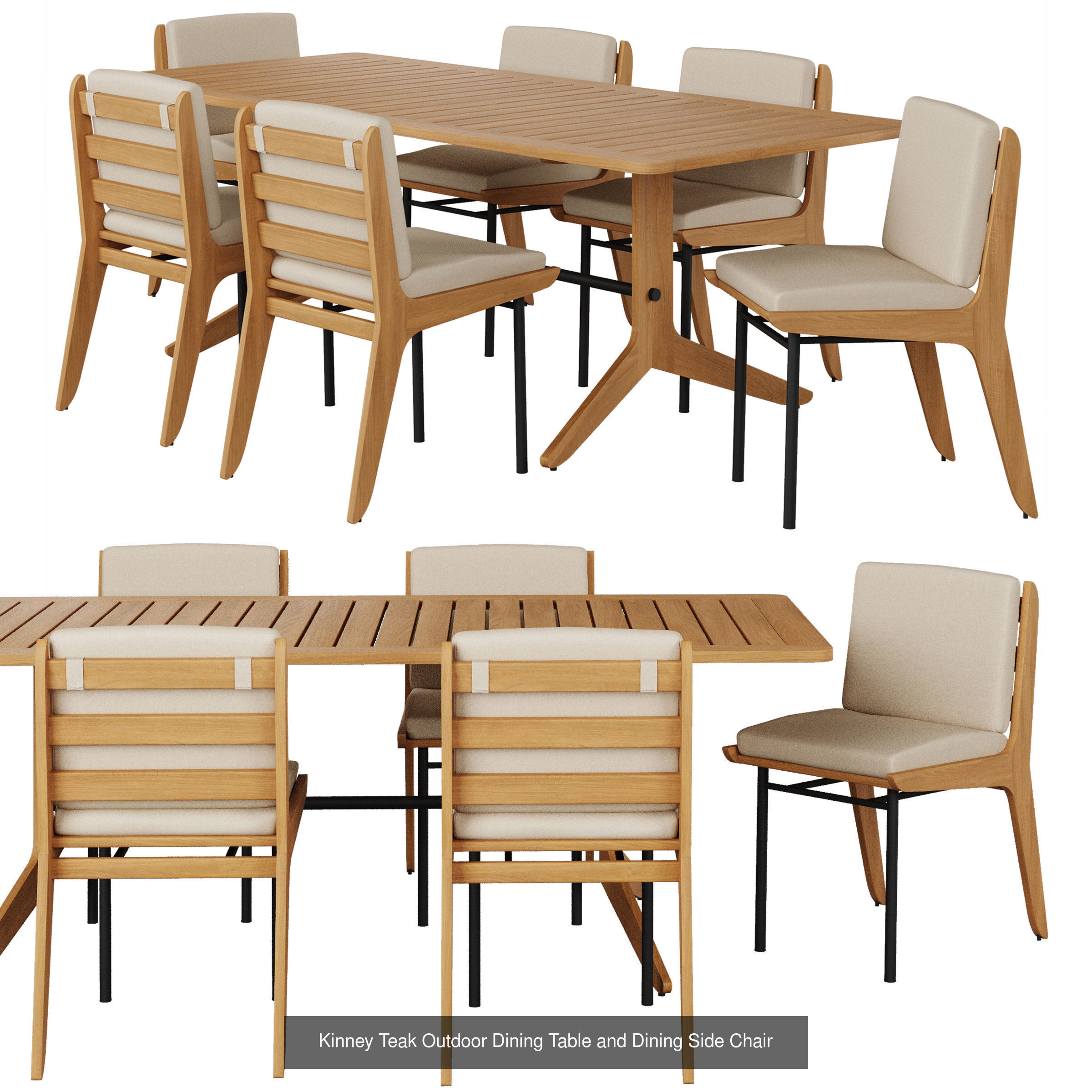 Kinney Teak  3D Model Collection_6