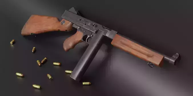 Thompson M1A1 3D model