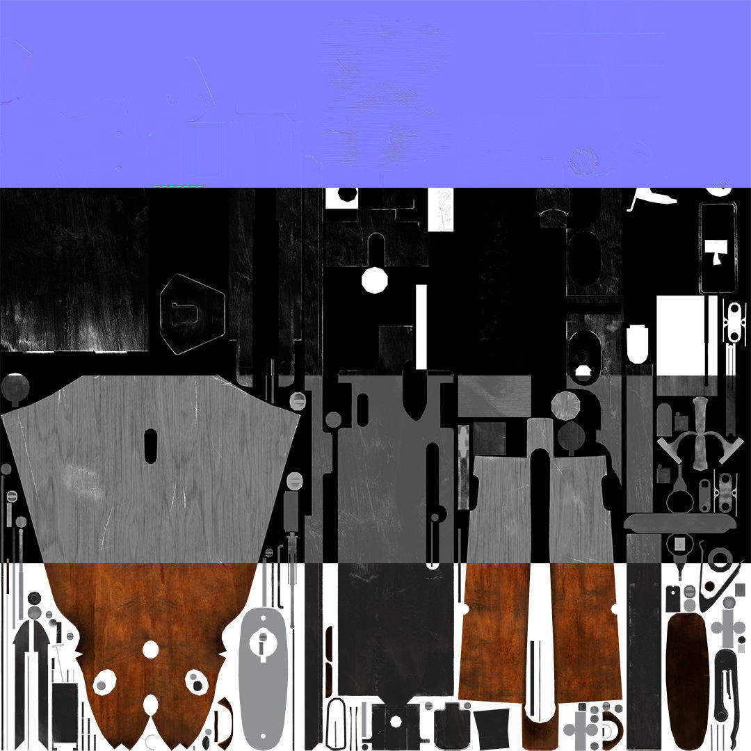 Thompson M1A1 3D model_14