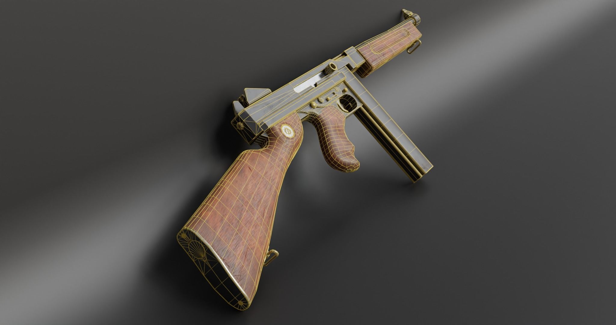 Thompson M1A1 3D model_16