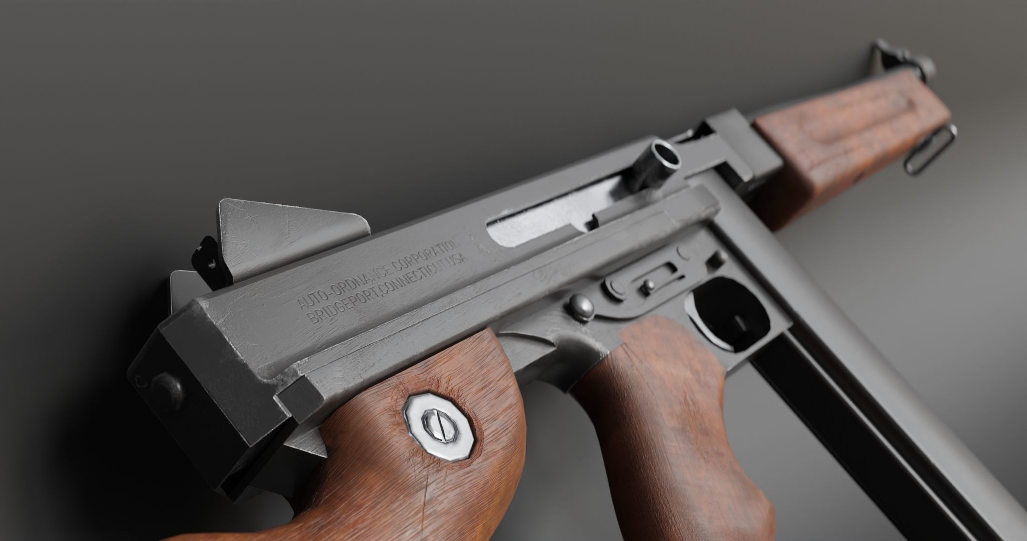 Thompson M1A1 3D model_3