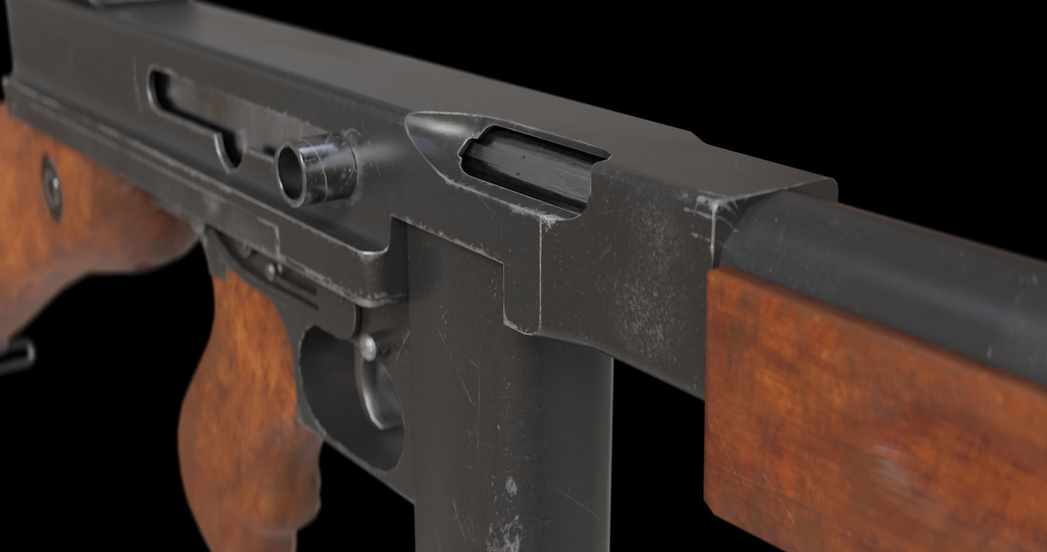 Thompson M1A1 3D model_12
