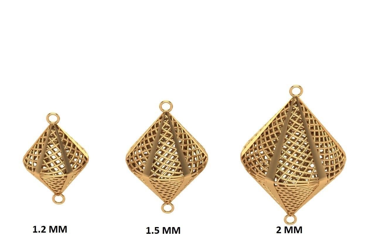 Jewelry three gold plated rings 3D print model_23