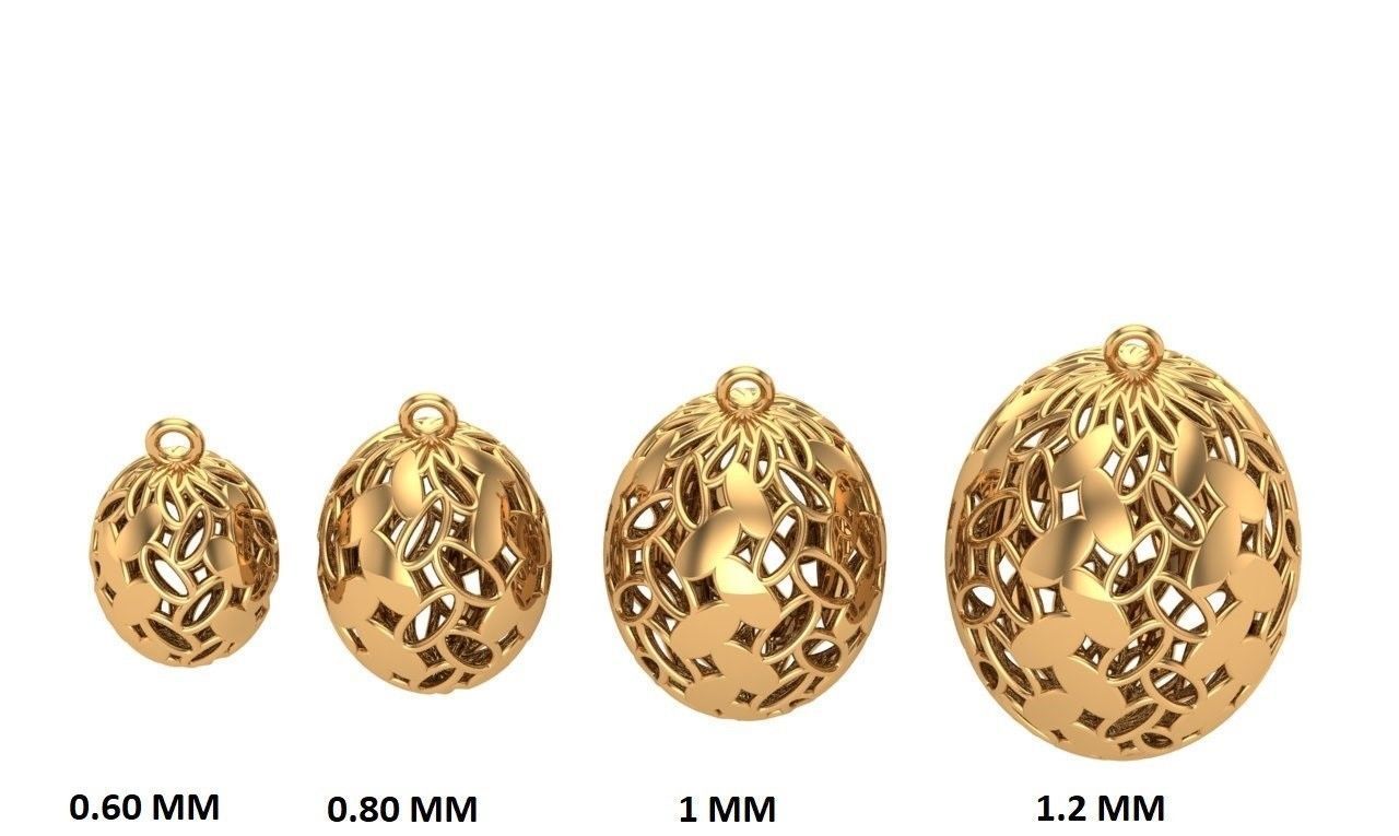 Jewelry three gold plated rings 3D print model_9