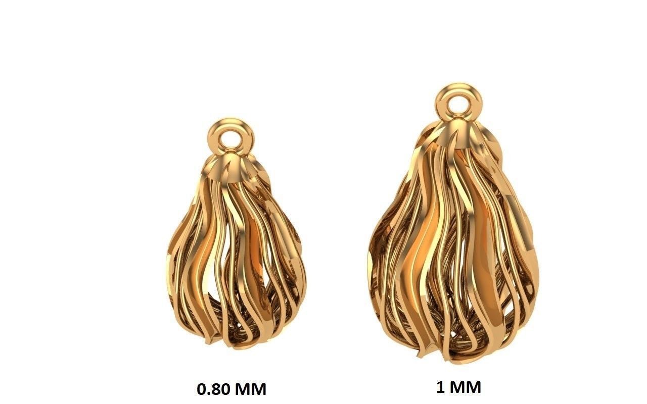 Jewelry three gold plated rings 3D print model_30
