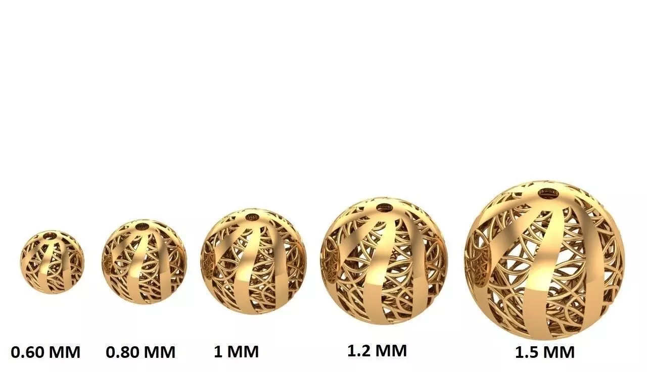 Jewelry three gold plated rings 3D print model_0