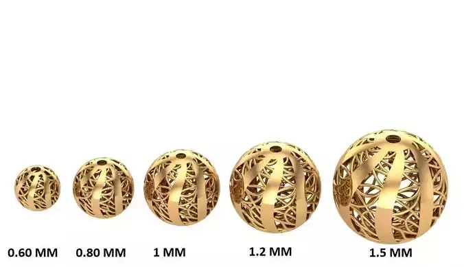 Jewelry three gold plated rings 3D print model