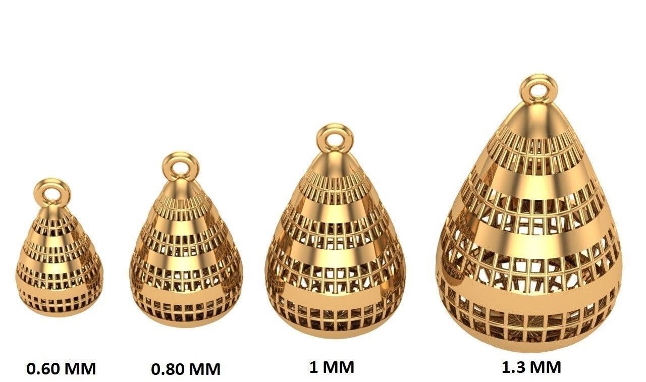 Jewelry three gold plated rings 3D print model_15