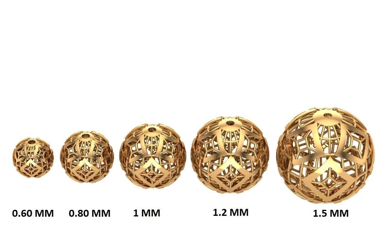 Jewelry three gold plated rings 3D print model_4