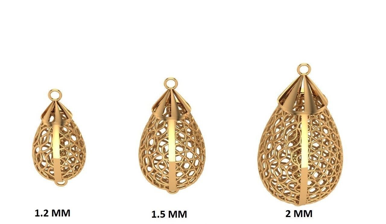 Jewelry three gold plated rings 3D print model_28