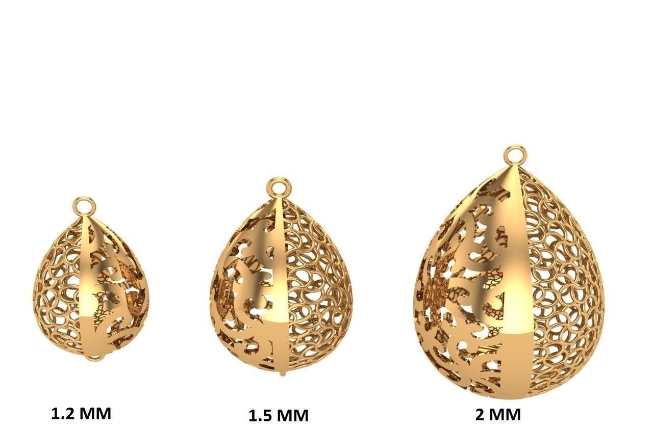 Jewelry three gold plated rings 3D print model_26