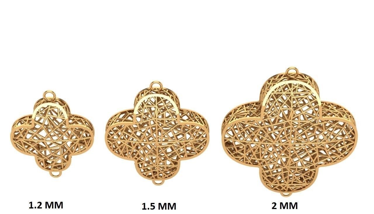 Jewelry three gold plated rings 3D print model_20