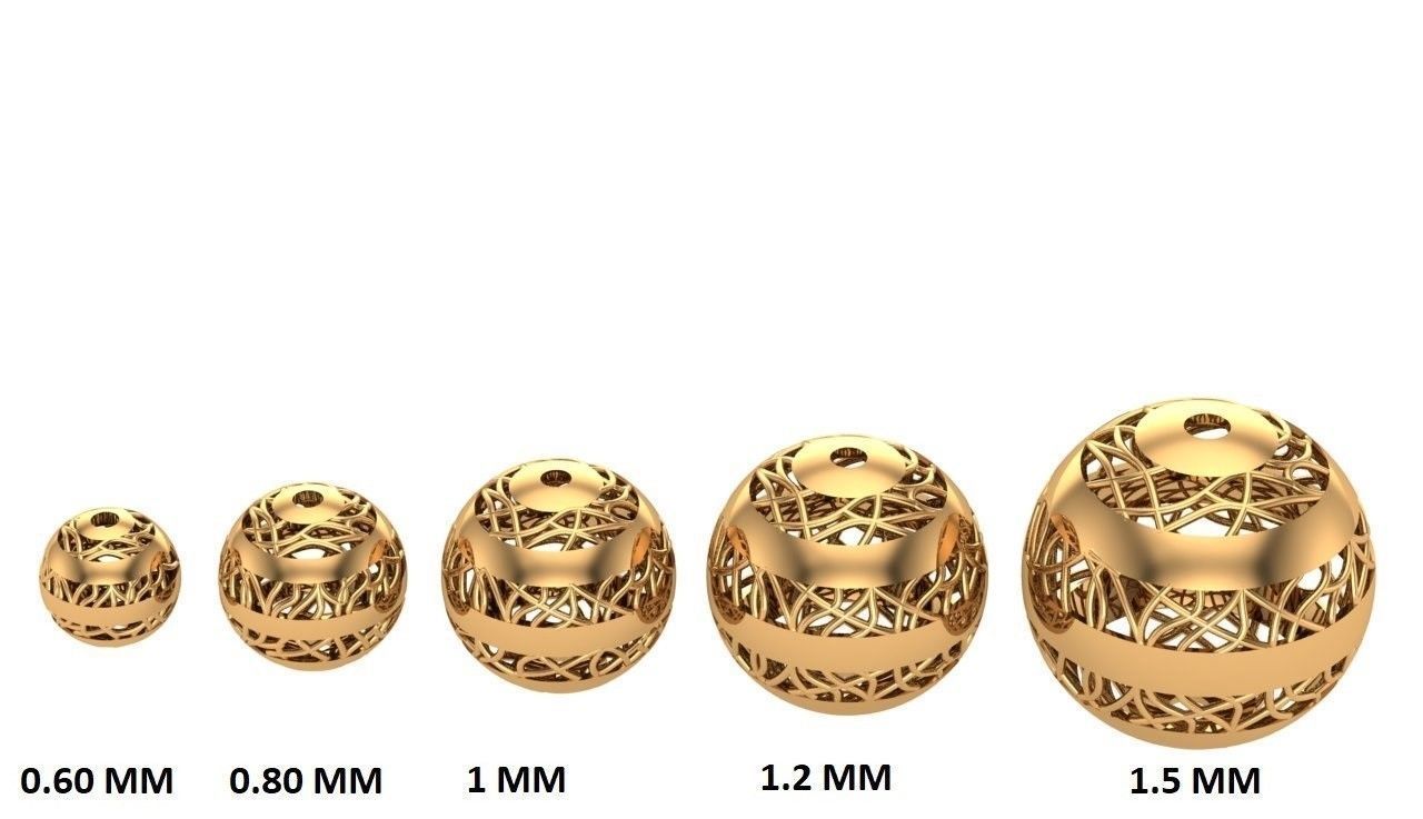 Jewelry three gold plated rings 3D print model_1