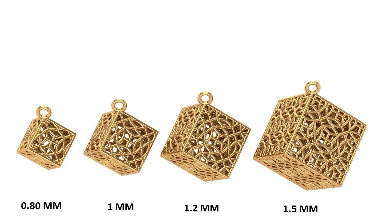 Jewelry three gold plated rings 3D print model_10