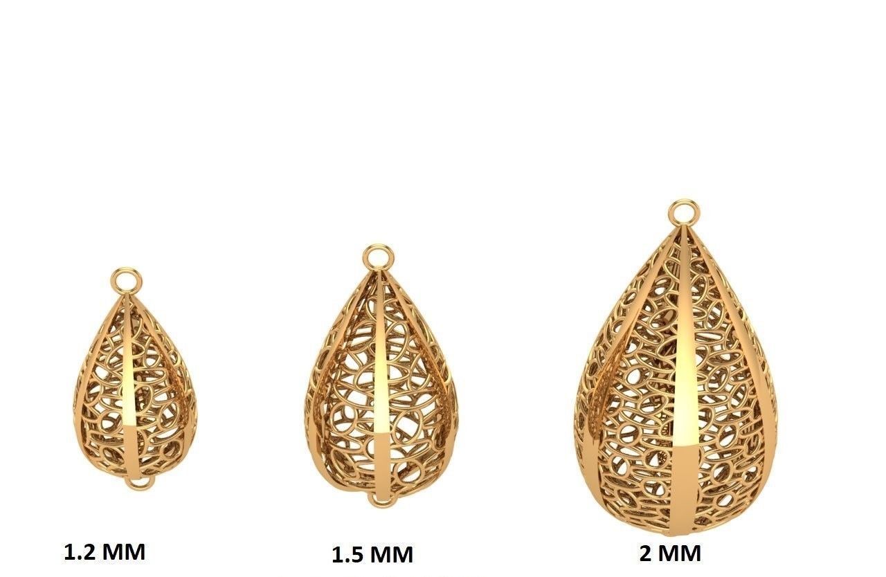 Jewelry three gold plated rings 3D print model_25