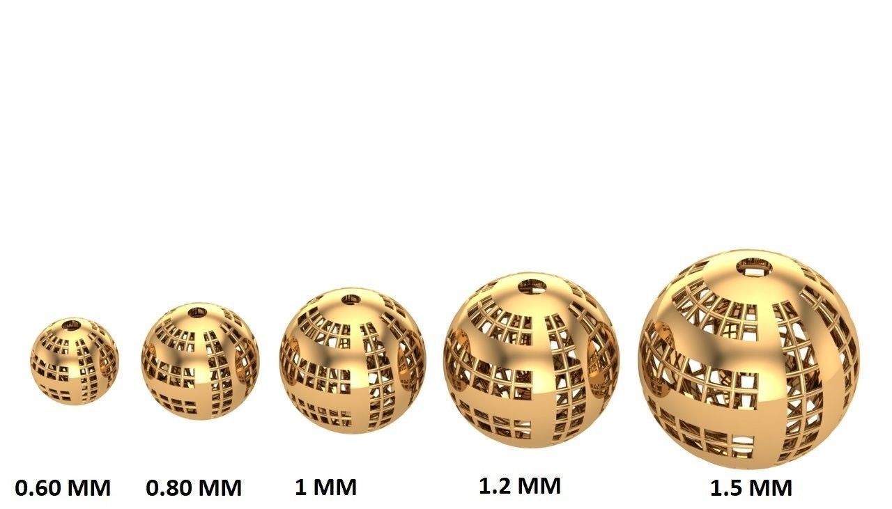 Jewelry three gold plated rings 3D print model_2