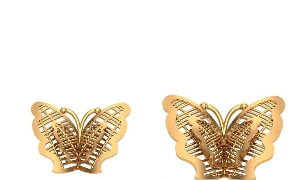 Jewelry three gold plated rings 3D print model_44